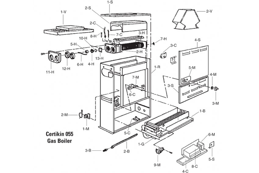 Certikin Spare Parts For 055 Gas Heater U0026 Easiheat