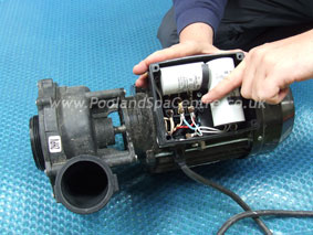 pump tub installation wiring spa speed wire poolandspacentre wet end