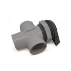 Waterway Notched Divertor Valve with 1 x 2" Vertical inlet & 2 x 2" outlets - Grey
