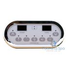 HydroAir Touch panel System 500 Digital, chrome-plated ABS