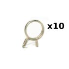 10 x  3/4 inch Pipe Clamps - stainless steel
