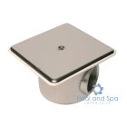 Certikin Stainless Steel Floor Drain 6½" Square - 2" Side outletap