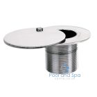 Certikin Stainless Steel 1.5 inch External Thread Vacuum Point with Lid - 50mm Long