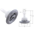 Pentair 3.5" Cyclone Luxury Jet, Adj Swirl, Emerald Cut, Grey