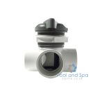 Waterway 2" T/A Horizontal Diverter Valve Text Assy - Grey