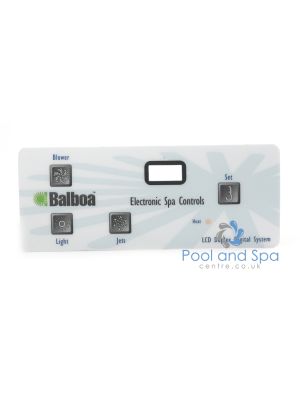 Balboa VL402 Overlay, 4 button 1p & air