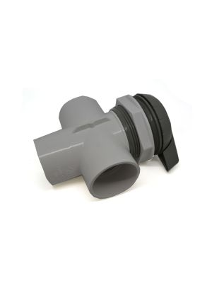 Waterway Notched Divertor Valve with 1 x 2" Vertical inlet & 2 x 2" outlets - Grey