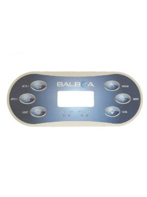 Balboa VL600s Overlay- Jets, Jets Light,  Warm, Cool