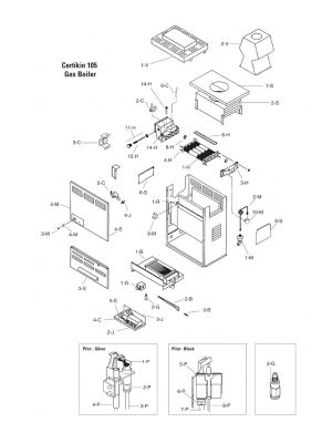 Certikin Spare Parts 105 Gas Heater