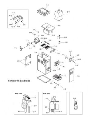 Certikin Spare Parts 155 Gas Heater