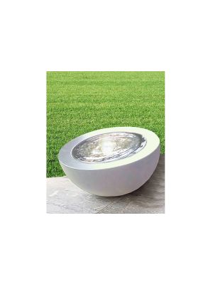 Heissner Half Ball Fountain With LED (White)