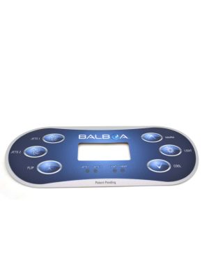 Balboa TP600 Overlay, 6 Button 2 Pump No Air