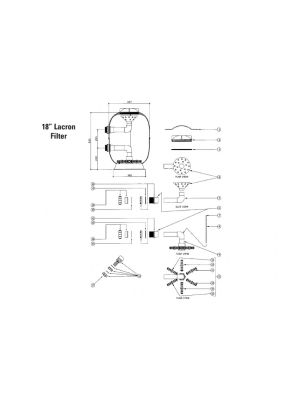 Lacron Spare Parts for 18 inch Filter