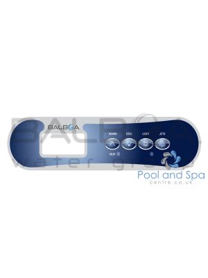 Balboa TP400 Overlay, 4 Button 1 Pump