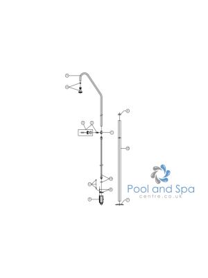 Astral Pool Stainless Steel Shower Spare Parts