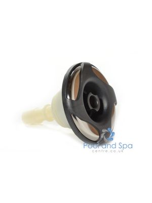 Waterway Mini Storm Jet Directional swirl S/S dark silver glitter (thread in)