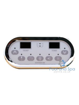 HydroAir Touch panel System 500 Digital, chrome-plated ABS