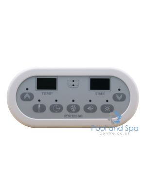 HydroAir Touch panel System 500 Digital, white ABS