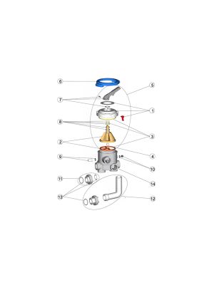 Astral Pool Spare parts for a New Generation 2 Inch Multiport Valve