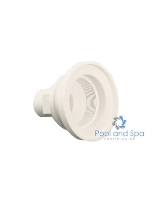 HydroAir Gunite wall fitting, white ABS