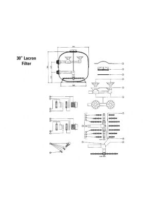 Lacron Spare Parts for 30 inch filter