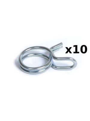 10 x  3/8 inch Pipe Clamps - stainless steel