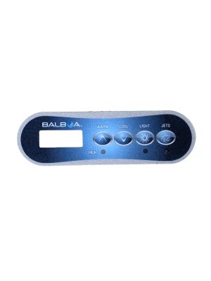 Balboa TP200W Overlay 4 Button 1 Pump