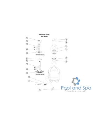 Certikin Spare Parts for Hydroswim Top Mount Filters For Models 520 / 640 / 760 / 900
