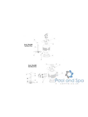Certikin Spare Parts for Brasil Filters - Top Mount