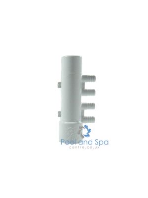 Waterway 1"male/female inlets with 4 x 3/8"barb outlets