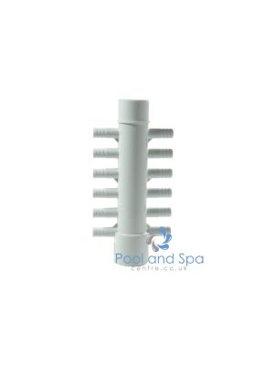Waterway 1"male/female inlets with 12 x  3/8"barb outlets