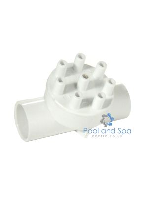 Waterway 2 x 1"female inlets with 8 x 3/8" Barb outlets