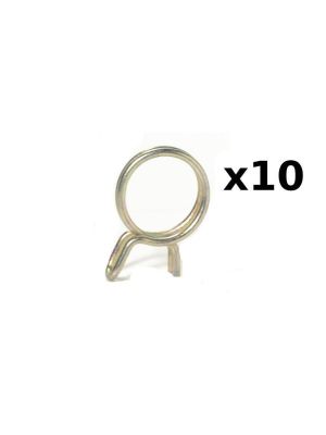 10 x  3/4 inch Pipe Clamps - stainless steel