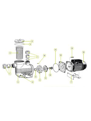 Waterco Spare Parts for Aquamite Pumps