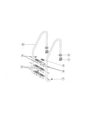 Astral Pool Standard Ladder 2-3-4-5 Treads Spare Parts