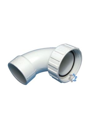 Waterway 2″ Pump Union Nut with 2″ S Sweep Elbow – 90° Tailpiece