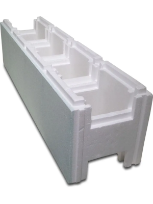 Pool building brick EPS25/EPS80 250 mm white 1m (Box of 20)