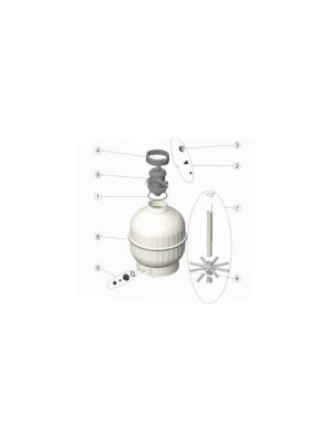 Astral Pool Cantabric Filter Top Valve Spare Parts
