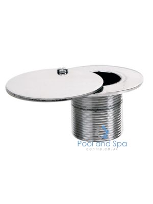 Certikin Stainless Steel 1.5 inch External Thread Vacuum Point with Lid - 50mm Long