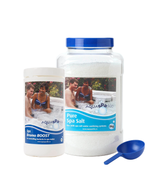 Aquasparkle Pure Spa Salt 5kg or Bromo boost Spa Salt 2kg