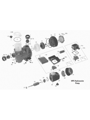 Certikin Spare Parts for HPS Hydroswim Pool Pump