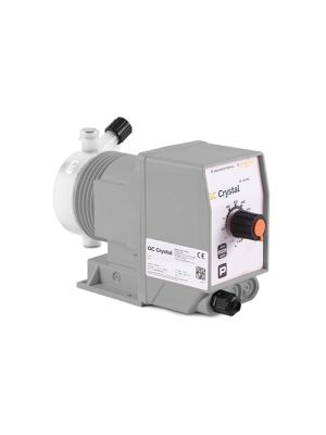 GC Crystal HTA Dosing Pump Foot Mounted Manual Adjustment 5L/hr @ 7 Bar PVDF/PTFE/FPM