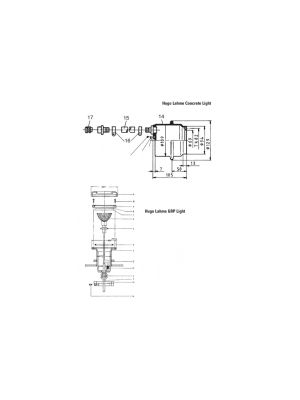 Certikin Hugo Lahme Concrete Underwater Light - Spare Parts