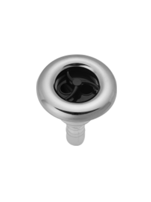 LVJ Crystal Series- 4 Inch Twin Rotary Jet, Black