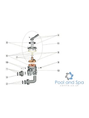 Astral Pool Spare Parts For 1 1/2" Multiport Valve