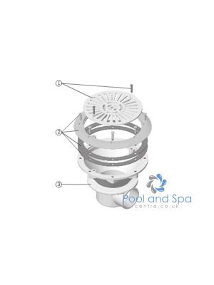 Astral Pool Spare Parts For 2" Liner/Prefab Pool Drain