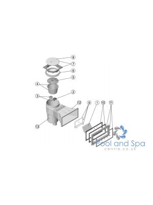 Astral Pool 17.5L Wide Mouth Skimmer Spare Parts