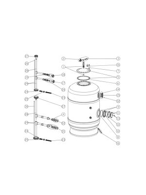 Astral Pool Spare Parts For PTK 1200 D Filter - Models 1000 & 1200