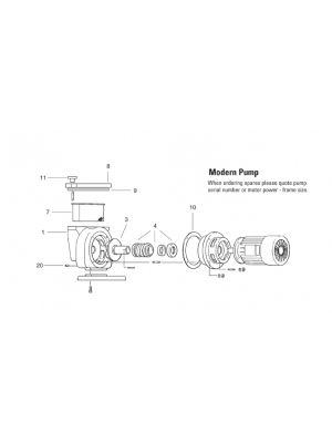 Certikin Spare parts for Modern Pump