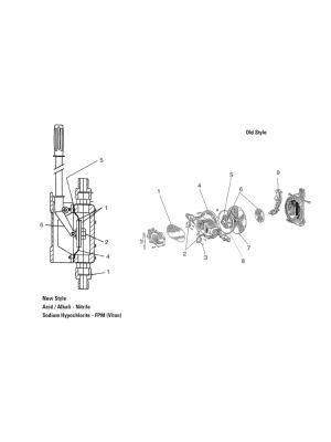Certikin Spare Parts for Diaphragm Hand Transfer Pump (Yako) - New Style